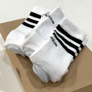adidas Men's 3-Stripe Crew Socks (3 Pairs)